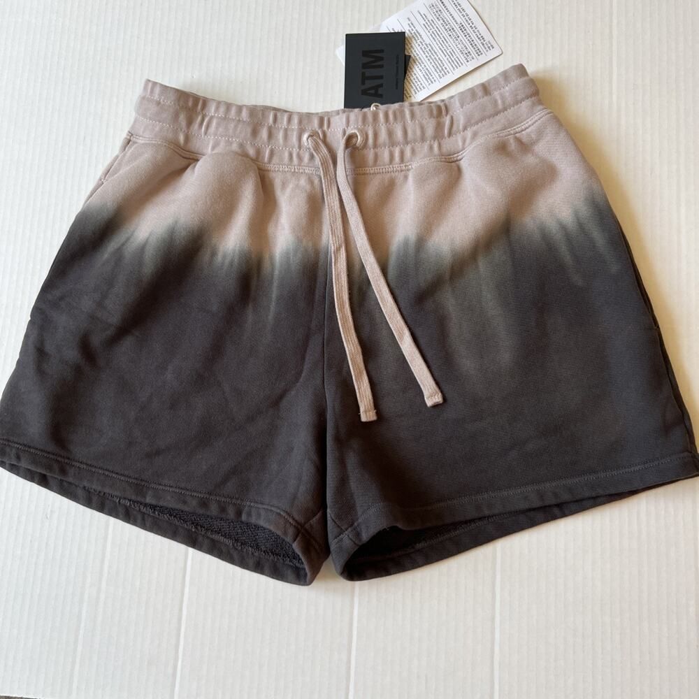 ATM Size S Anthony Thomas Quartz Shorts Beige Gray NWT